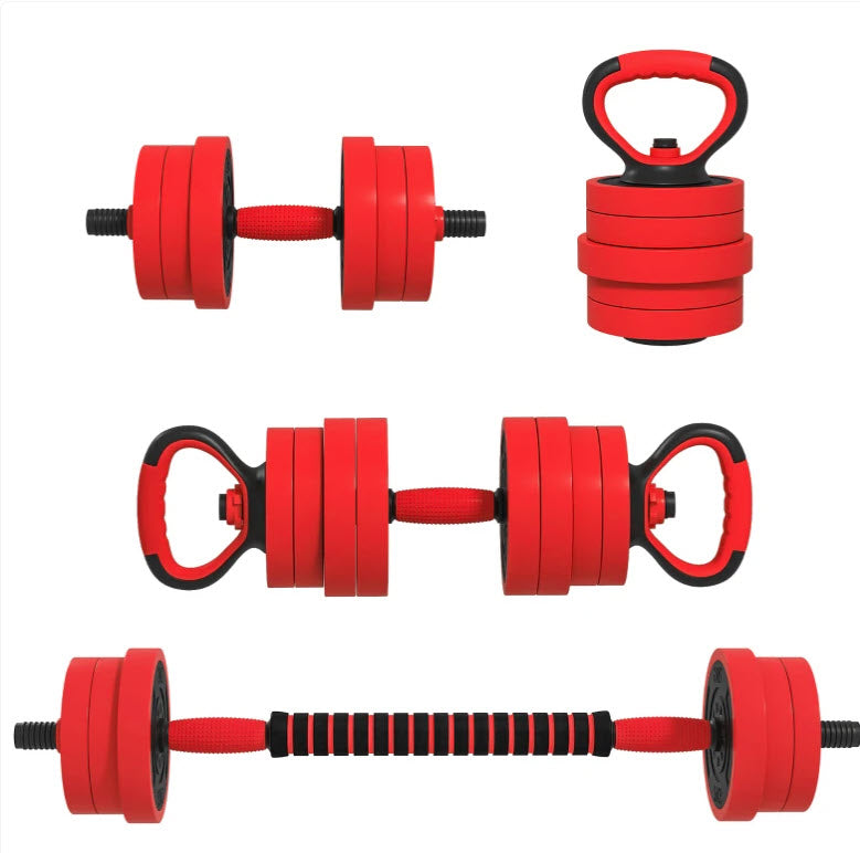 Adjustable Dumbbell Set 4 in 1 Weights Dumbbells Kettlebells Home Workouts