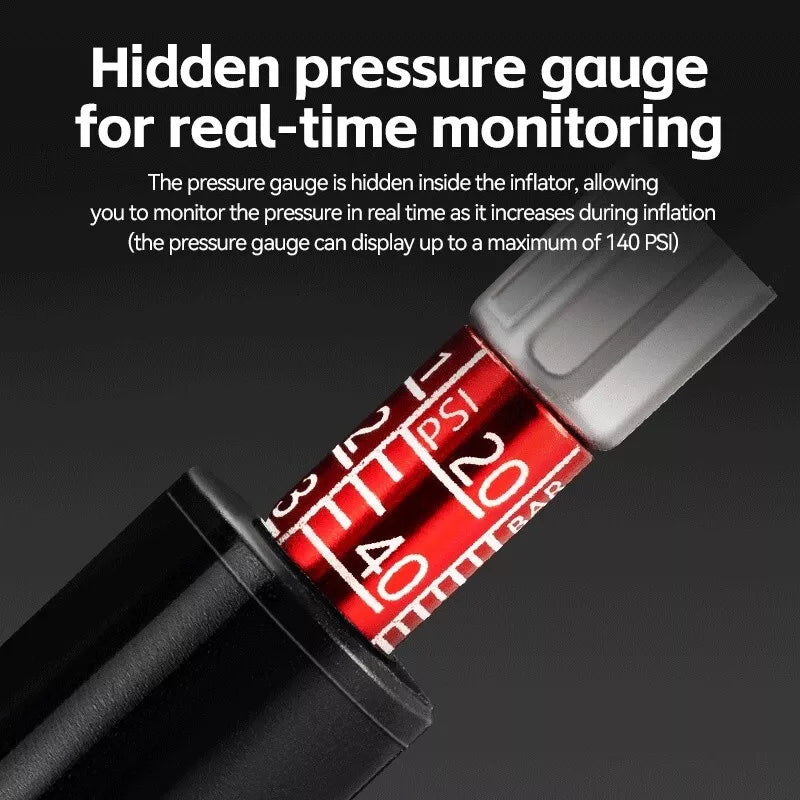 T-Shaped Spout Floor Portable Air Pump by Rockbros
