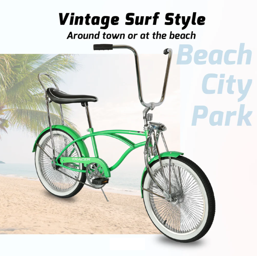 Tracer Tamron Classic Beach Cruiser Bike Single Speed 140H Rims