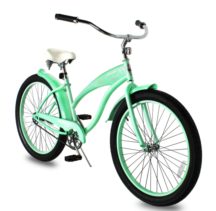 Mint green beach cruiser bike sale