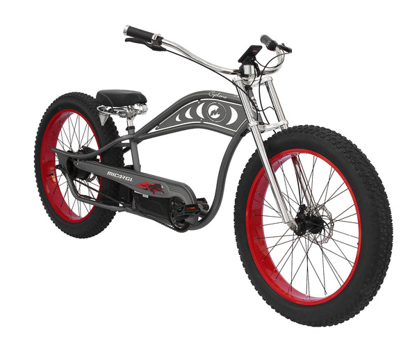 micargi cyclone deluxe chopper style electric bike