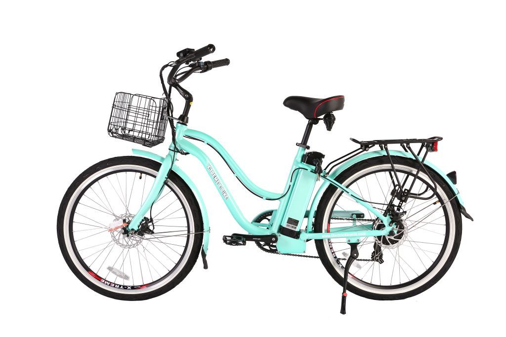 Malibu Elite Max 36 Volt Step-Through Electric Beach Cruiser Bicycle by X-Treme