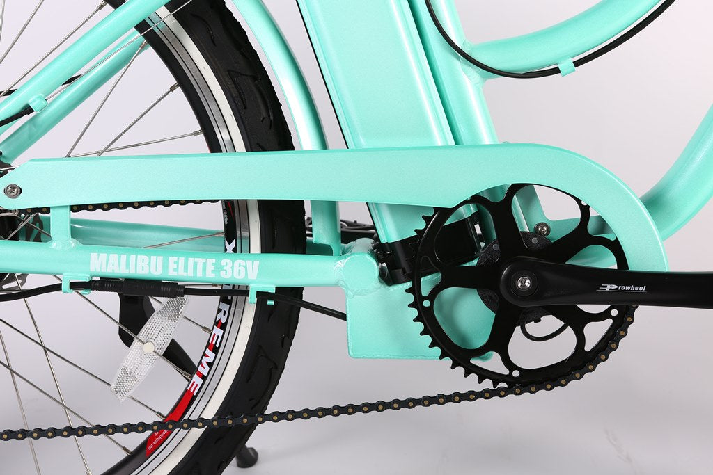 Malibu Elite Max 36 Volt Step-Through Electric Beach Cruiser Bicycle by X-Treme