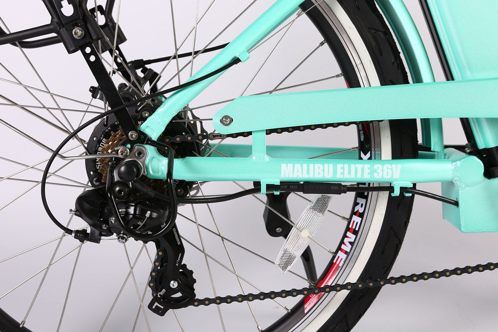 Malibu Elite Max 36 Volt Step-Through Electric Beach Cruiser Bicycle by X-Treme