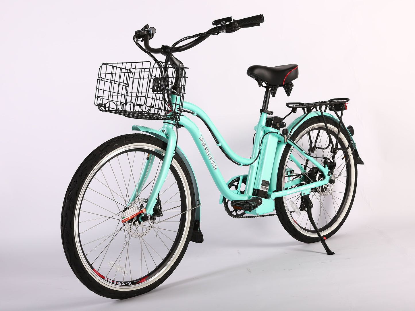 Malibu Elite Max 36 Volt Step-Through Electric Beach Cruiser Bicycle by X-Treme