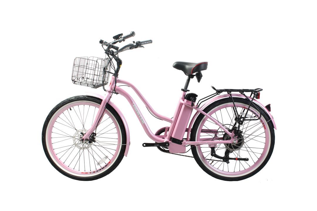 Malibu Elite Max 36 Volt Step-Through Electric Beach Cruiser Bicycle by X-Treme