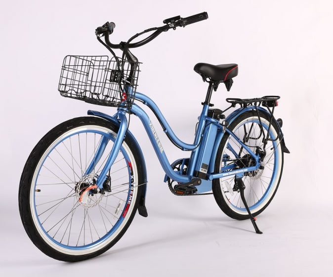 Malibu Elite Max 36 Volt Step-Through Electric Beach Cruiser Bicycle by X-Treme