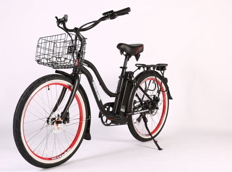 Malibu Elite Max 36 Volt Step-Through Electric Beach Cruiser Bicycle by X-Treme