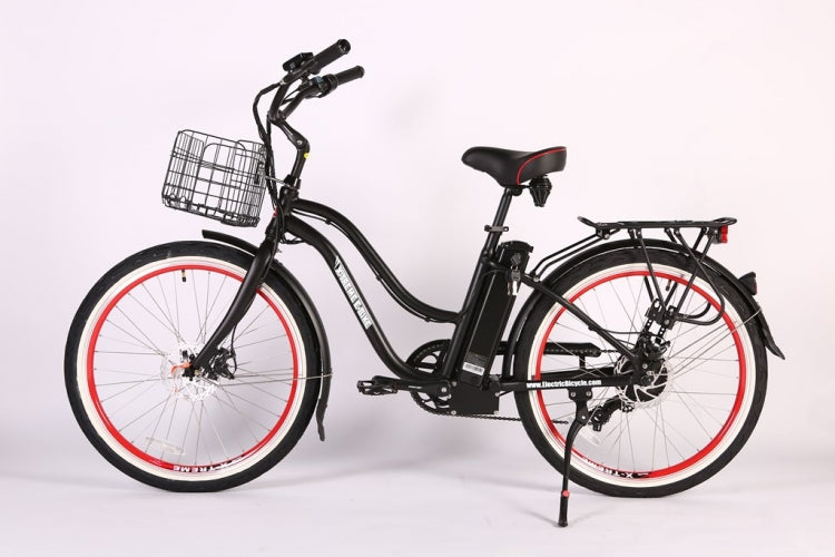 Malibu Elite Max 36 Volt Step-Through Electric Beach Cruiser Bicycle by X-Treme