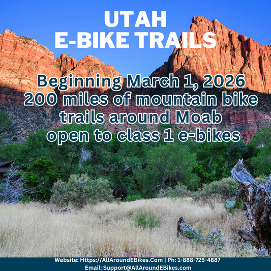 Moab Trails Open to Class 1 Riders Big news for Utah’s cycling community