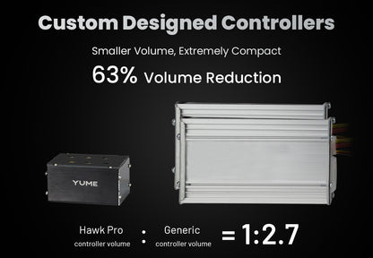Hawk Pro 6000W 60V Dual Motor Wide Deck E-Scooter by Yume