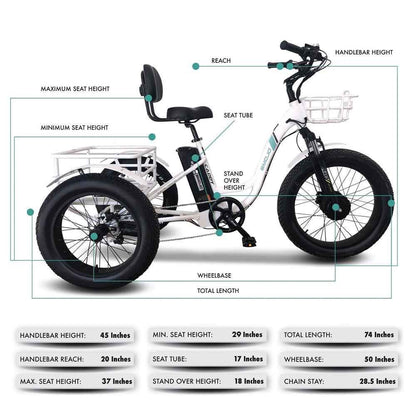 Emojo Caddy Pro Urban Cruiser Step-Through 500 Electric Trike
