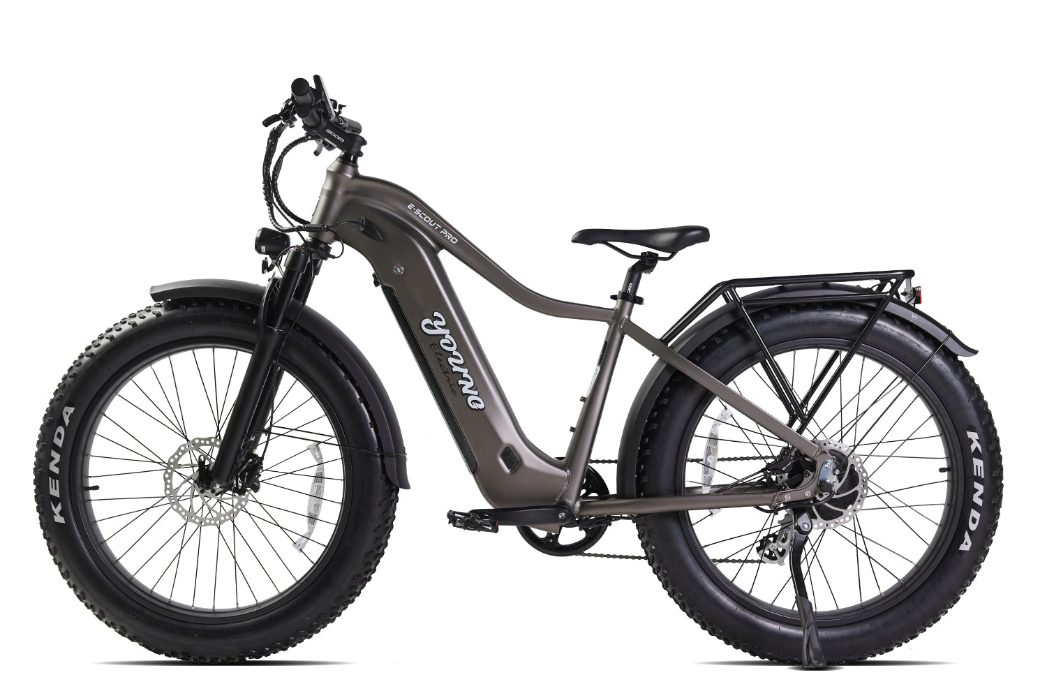 E-Scout Pro 750W All Terrain Hunting E-Bike by Young Electric Matte Gun Metal