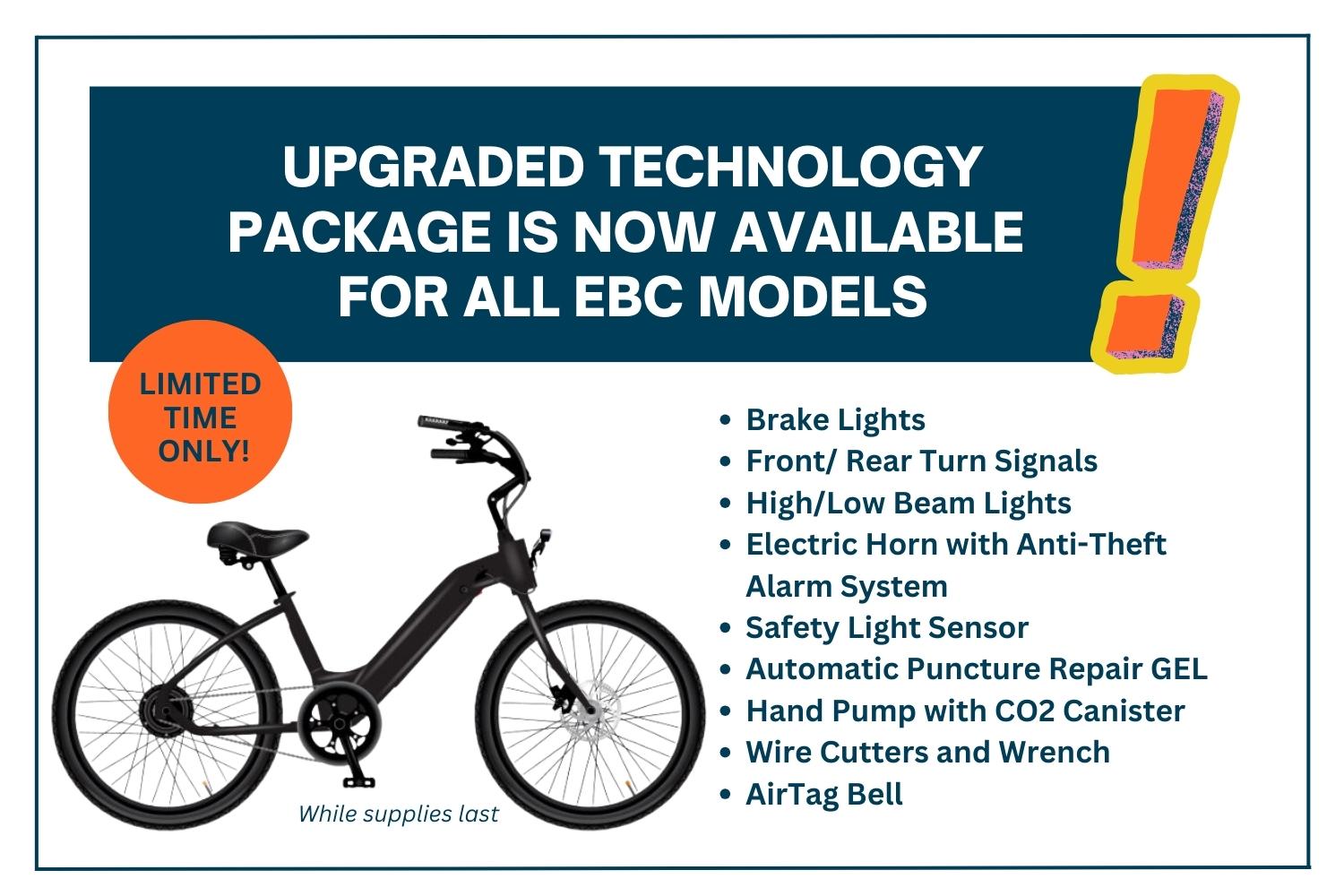 EBC Model E Eco Electric Bike 1 Sp  / 7Sp