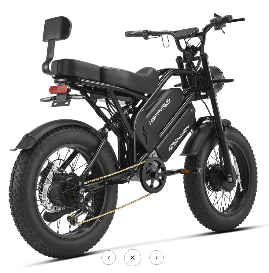 HappyRun G70 Pro Dual-Motor Dual-Battery Electric Cargo Bike