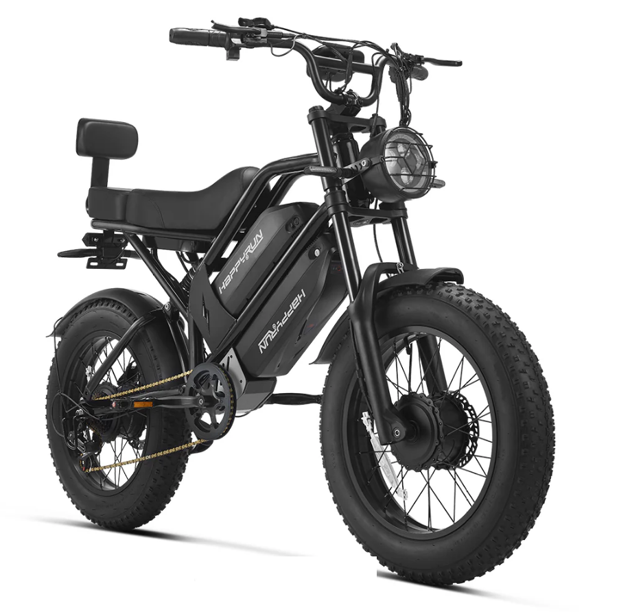 HappyRun G70 Pro Dual-Motor Dual-Battery Electric Cargo Bike