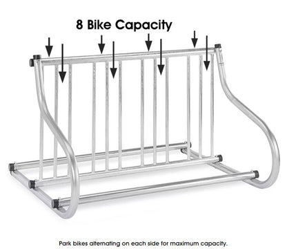 Double-Side Grid Parking Bike Rack