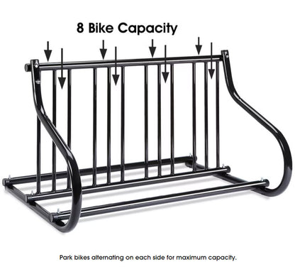 Double-Side Grid Parking Bike Rack
