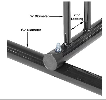 Double-Side Grid Parking Bike Rack