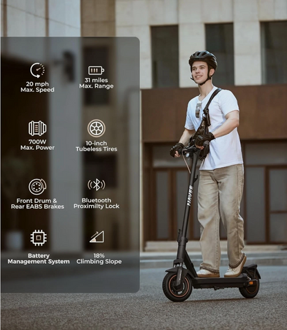 NAVEE GT3 Electric Scooter 20MPH 10" Tires