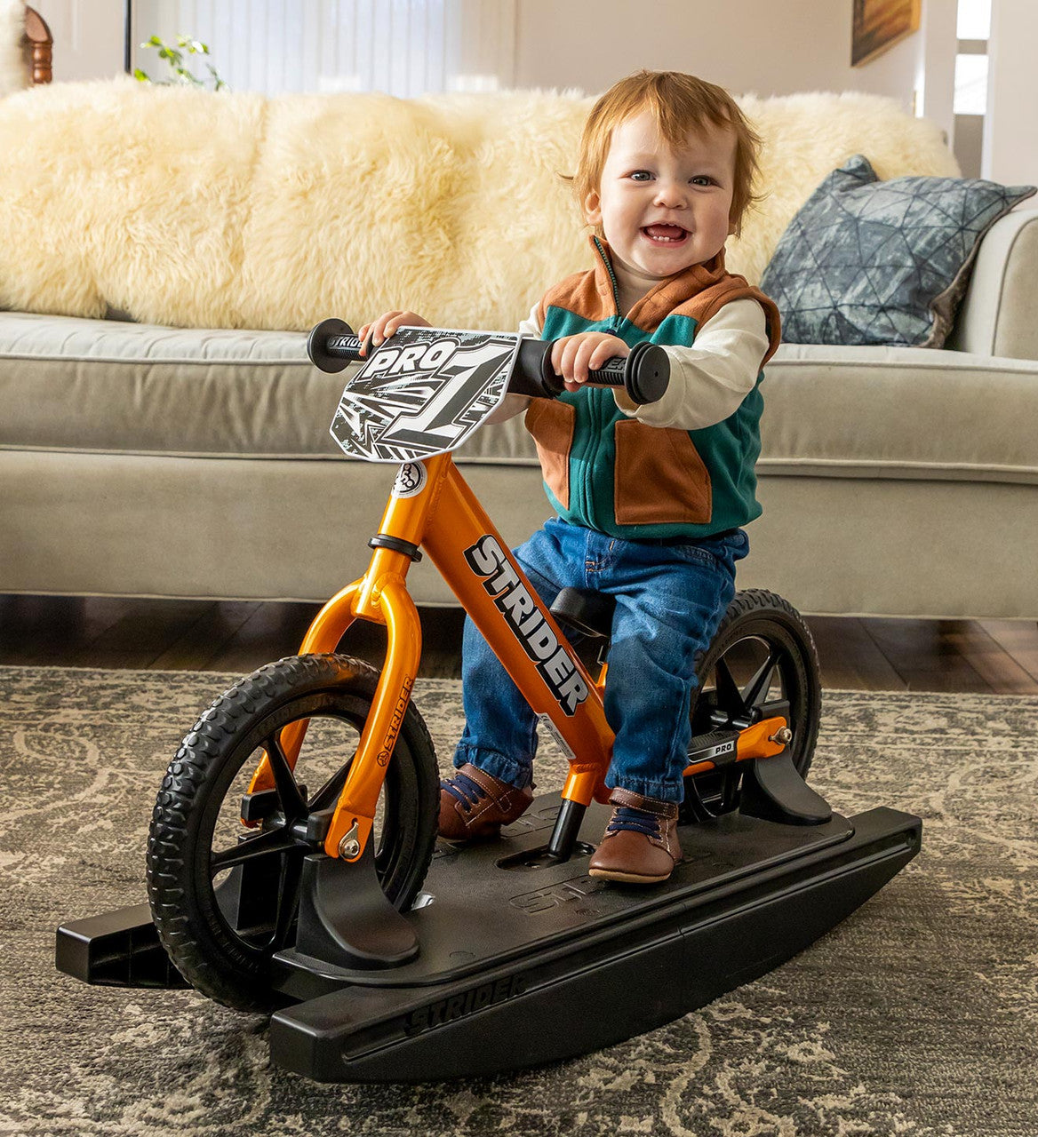 Strider Rocking Bike Pro 2-in-1 Rocking Bike 0-2 Years Old by Strider – All Around E-Bikes