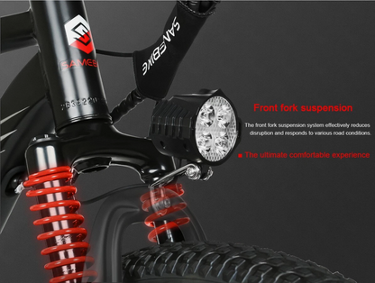 Adult 24" eBike Mountain Fat Tire Electric Bike Bicycle w PAS 36V Battery 560W