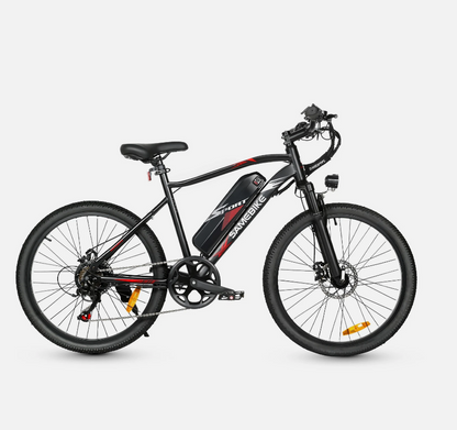 Adult 24" eBike Mountain Fat Tire Electric Bike Bicycle w PAS 36V Battery 560W