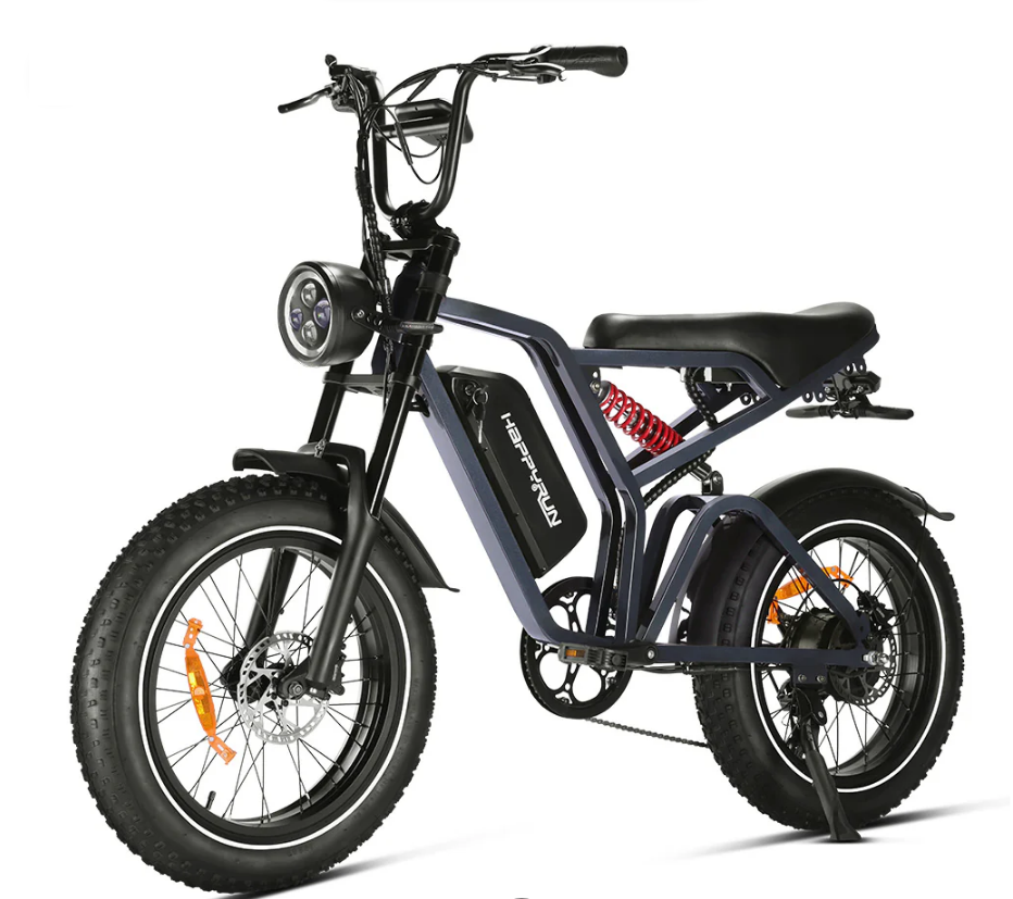 Happyrun Tank G60 Pro UL 2849 Certified Moped Style Offroad Electric Bike Fat Tire