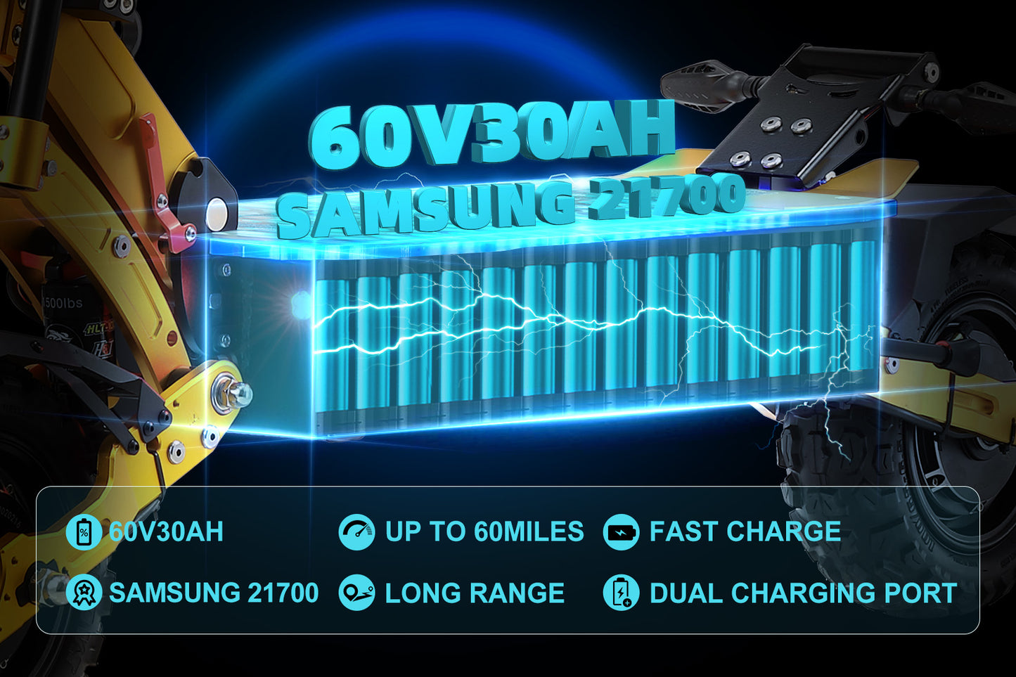 X11+ 6000W 60V Aircraft Grade Frame E-Scooter by Yume