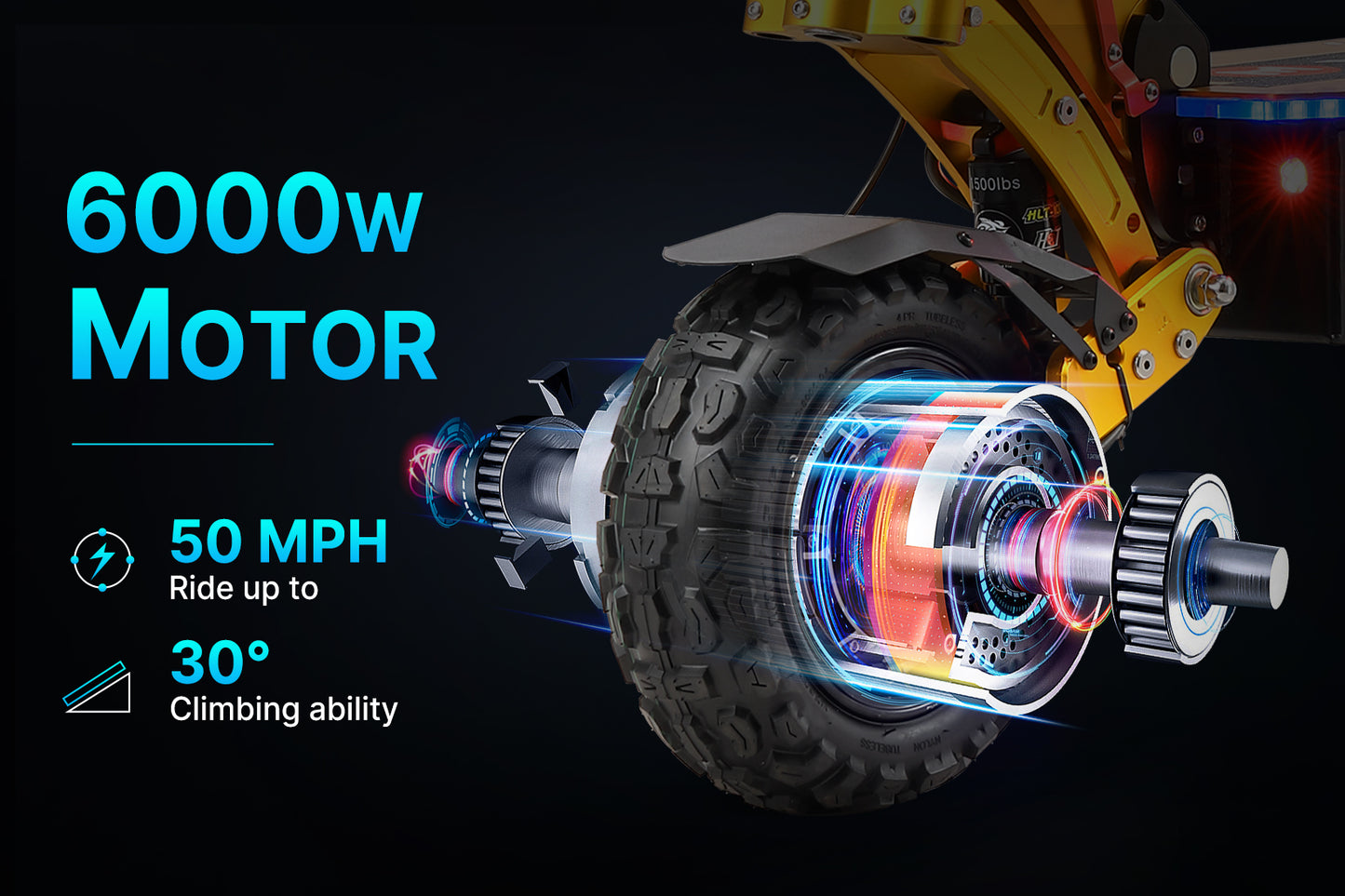 X11+ 6000W 60V Aircraft Grade Frame E-Scooter by Yume