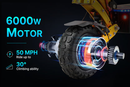 X11+ 6000W 60V Aircraft Grade Frame E-Scooter by Yume
