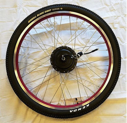 X-Treme Catalina/Laguna Beach Cruiser Bicycle Complete Rear Wheel with 48V Motor-Black