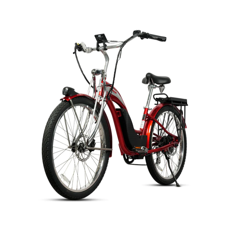 Retro E-Classic Step Through Electric Bike Cruiser 26in 500W by Young Electric