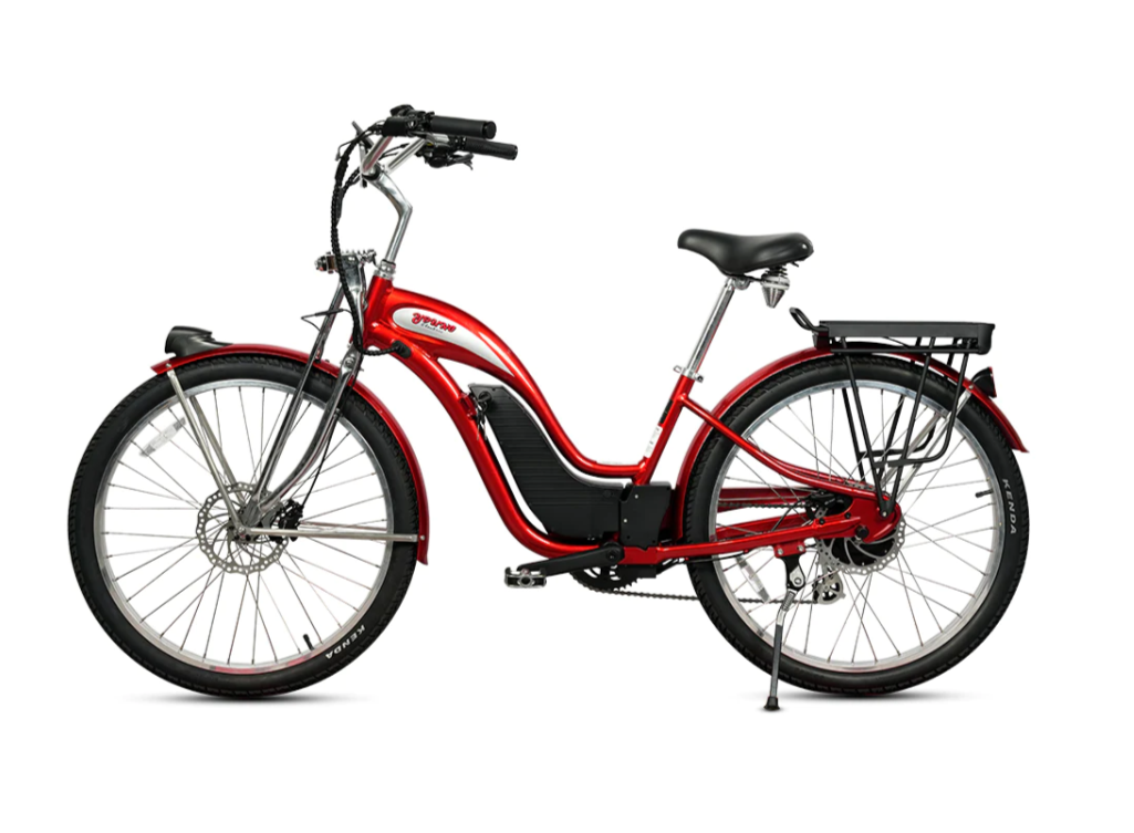 Retro E-Classic Step Through Electric Bike Cruiser 26in 500W by Young Electric