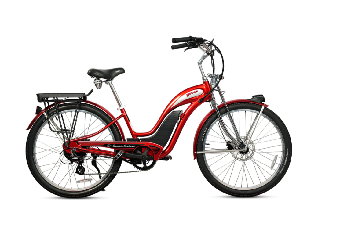 Retro E-Classic Step Through Electric Bike Cruiser 26in 500W by Young Electric