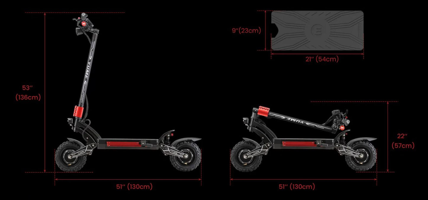Raptor 6000W 60V Aircraft Grade Frame E-Scooter by Yume