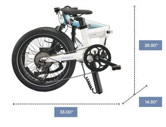 Model 5 by Qualisports 500w 48v 9sp Dual Battery Foldable Electric Bike