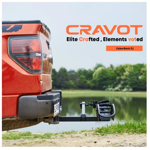 Cravot CyberRack E1 100lbs Capacity 2in Receiver Hitch Bike Rack