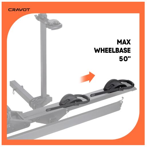 Cravot CyberRack E1 100lbs Capacity 2in Receiver Hitch Bike Rack