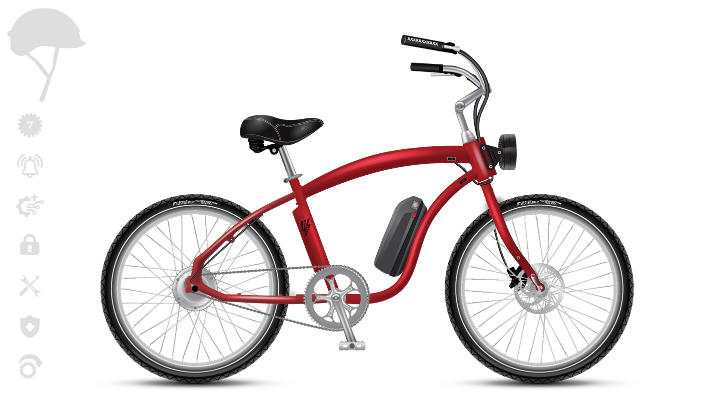 EBC Model C 750w 1Sp / 7Sp E-Cruiser Bike