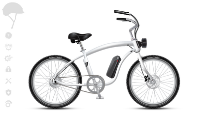 EBC Model C 750w 1Sp / 7Sp E-Cruiser Bike