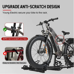 Fellow Foldable Hitch Bike Rack 2’’ Receiver, 200lbs Capacity by Young Electric