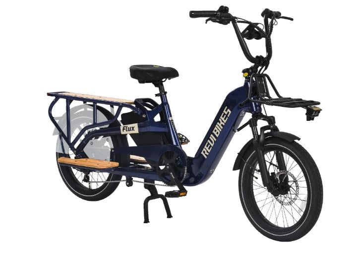flux electric bicycle Revi 750W 48V Step-Thru Cargo Bike Class 2 REVI FLUX - Grey /