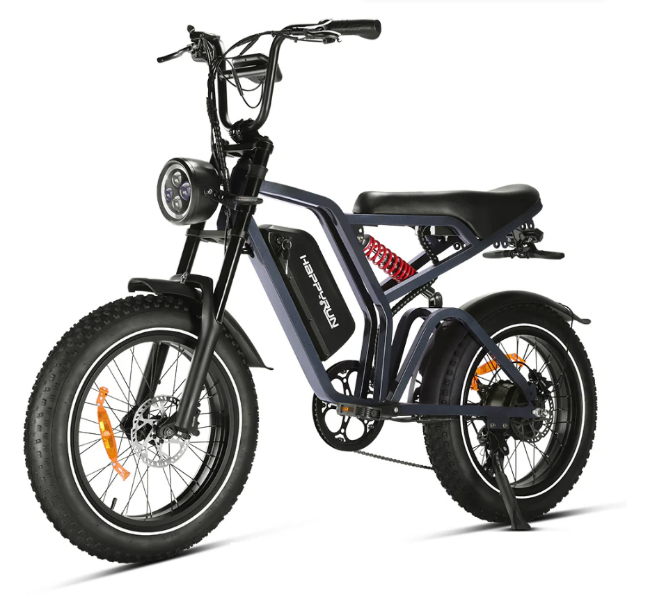 Happyrun Tank G60 Pro 2000W Moped Style Offroad Electric Bike Fat Tire