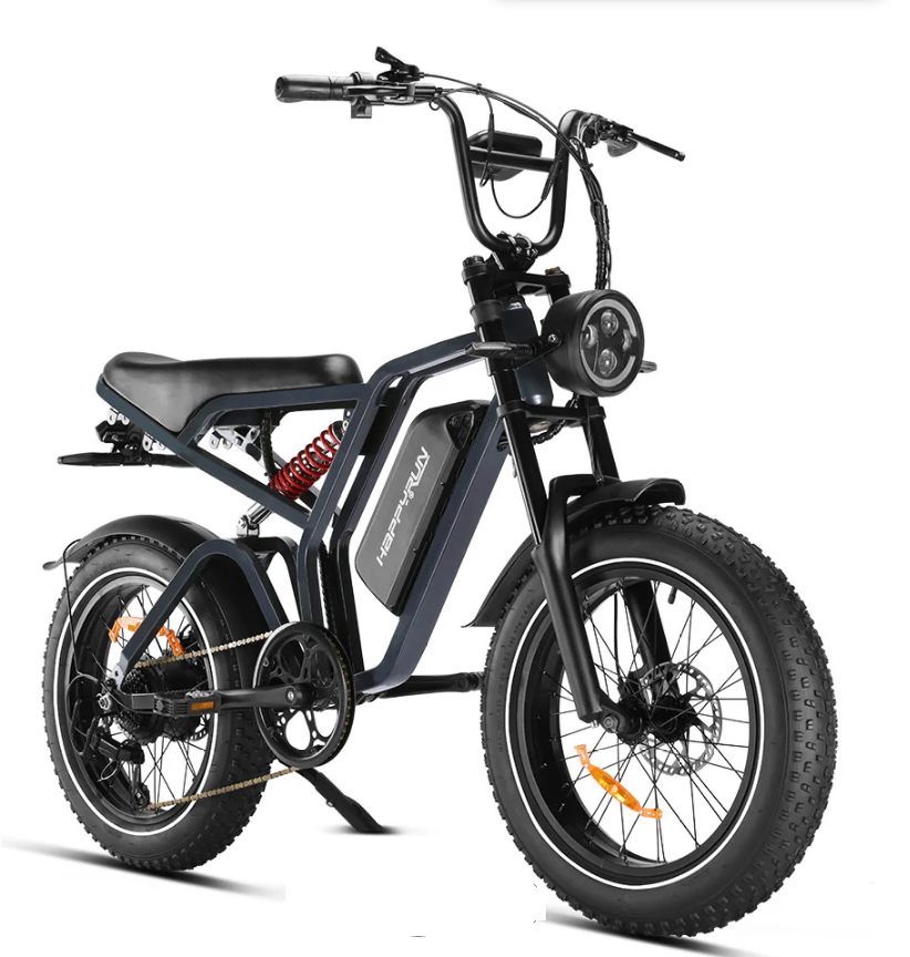 Happyrun Tank G60 Pro 2000W Moped Style Offroad Electric Bike Fat Tire