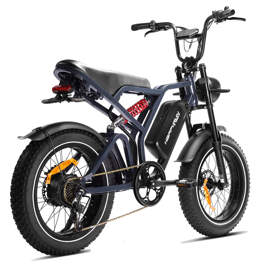 Happyrun Tank G60 Pro 2000W Moped Style Offroad Electric Bike Fat Tire