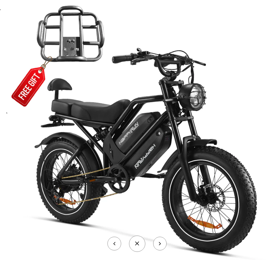 HappyRun G70 Single Motor Dual-Battery Electric Cargo Bike