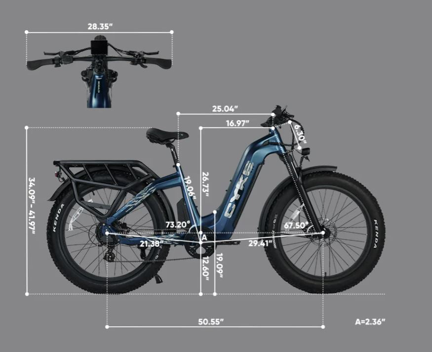 Lynx 750w 48v Step Through Commuter E-Bike by Cyke