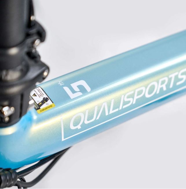 Model 5 by Qualisports 500w 48v 9sp Dual Battery Foldable Electric Bike