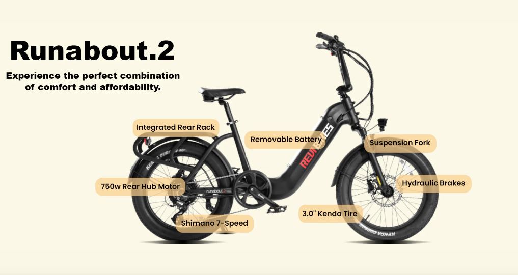 Revibikes Runabout.2 750W 7Sp Step Through Electric Bike